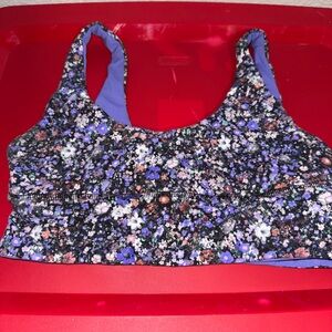 Floral women’s reversible sports bra